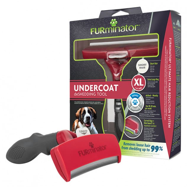 FURminator suņiem Short Hair XL pavilnas ķemme īsspalvainiem suņiem virs 41 kg